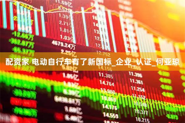 配资家 电动自行车有了新国标_企业_认证_何亚琼